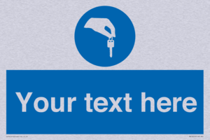 Custom Mandatory Keys Sign